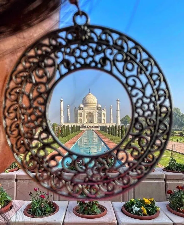 Artistic view of the Taj Mahal, Agra