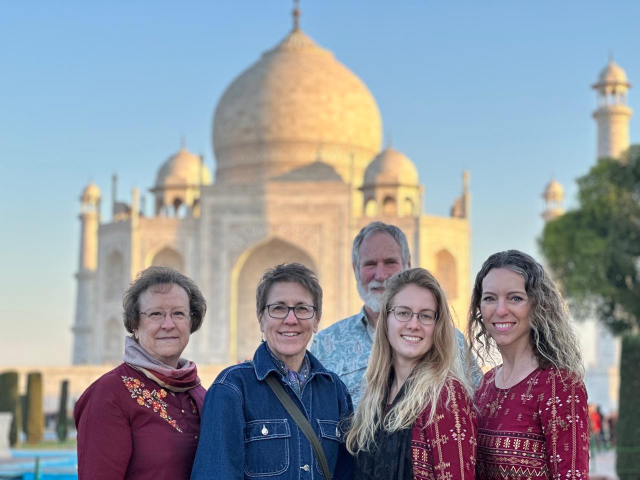 Taj Mahal sunrise tour from Delhi — golden dawn light