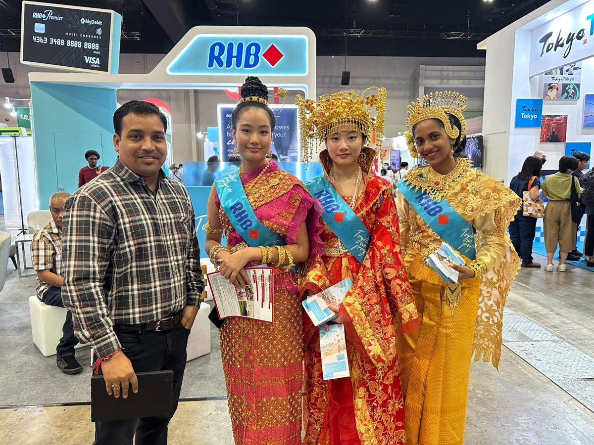 International pavilions at the travel expo