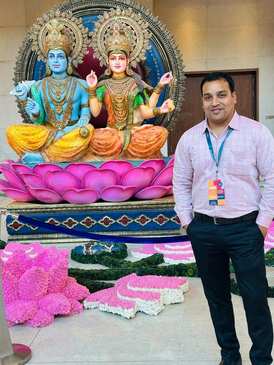 Perfect Agra DMC representing India at a travel expo