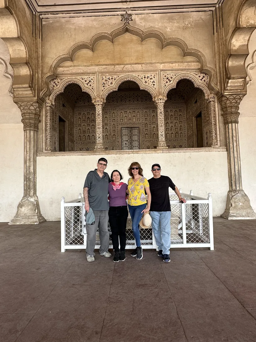 Group of guests at Agra Fort