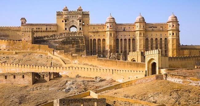 Amber Fort on the hillside above Jaipur